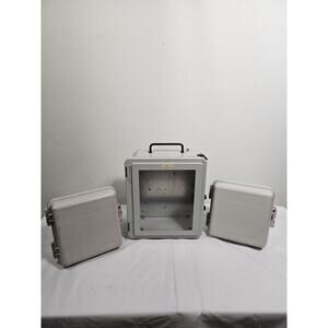 Outdoor Electronics Enclosures Lot Of 3 - 8"x8"x4.5", 13"x11"x6" - Multi Mount